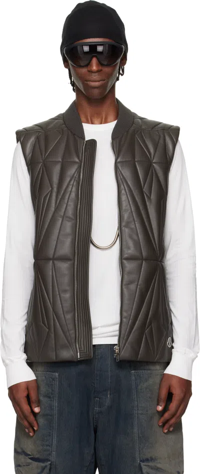 Rick Owens Moncler +  Brown Geocamo Flight Vest