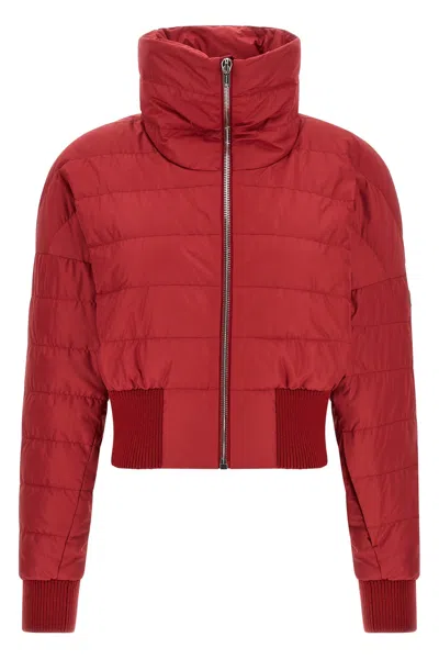 Rick Owens Moncler +  'cropped' Down Jacket In Red