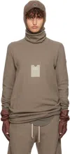 Rick Owens Moncler +  Gray Surf Turtleneck In 25u Dust