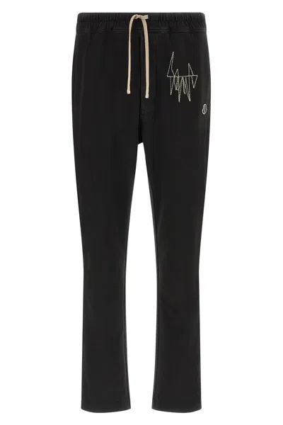 Rick Owens Moncler   'jogger' Sweatpants In Black