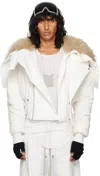 Rick Owens Moncler +  Off-white Alice Fur Jacket In 1 Milk