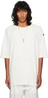 Rick Owens Moncler +  Off-white Organic Cotton T-shirt In 41 Milk
