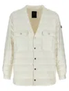 Rick Owens + Moncler Webbing-trimmed Quilted Shell Down Jacket In White