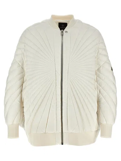 Rick Owens Moncler +  'radiance Peter' Down Jacket In White