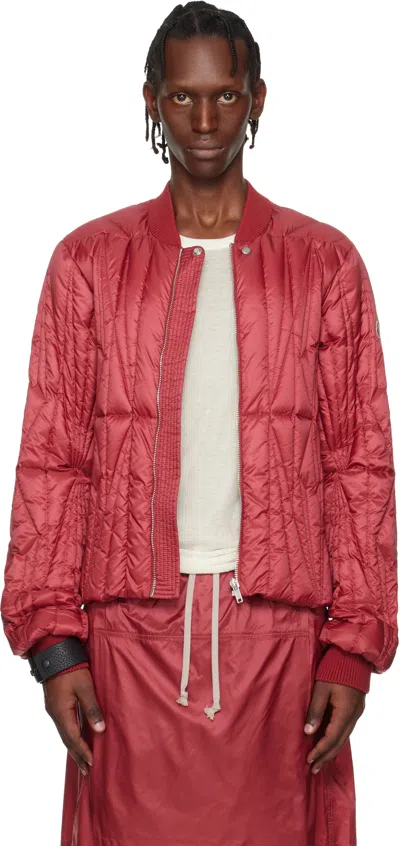 Rick Owens Moncler +  Red Geocamo Flight Jacket