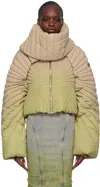 Rick Owens Womens Acid Degrade X Moncler Gradient-pattern Shell-down Jacket In 28d Acid Degrade