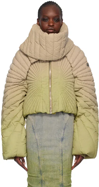 Rick Owens Womens Acid Degrade X Moncler Gradient-pattern Shell-down Jacket In 28d Acid Degrade