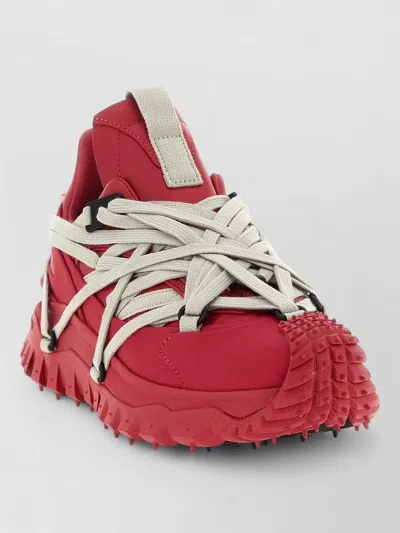 Rick Owens Moncler Trailgrip Megalace High Top Sneakers In Multi