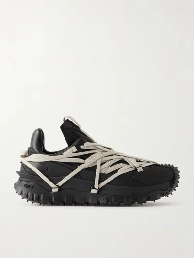 Rick Owens Trailgrip Megalace Sneaker In Black