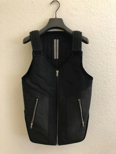Pre-owned Rick Owens Moody : Swat 1 Utility Gilet Vest Size Xs In Black
