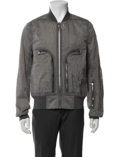 Pre-owned Rick Owens Moto Jacket In Gray