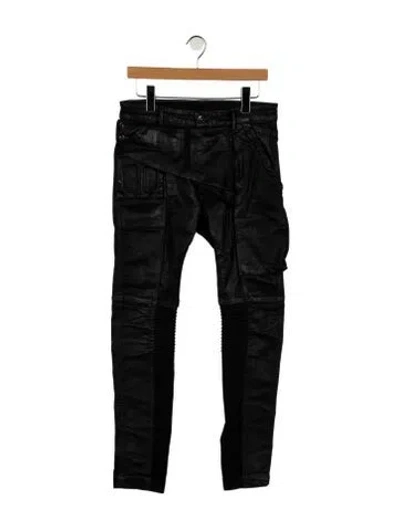 Pre-owned Rick Owens Moto Jeans In Black