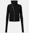 Rick Owens Mountain Cotton Jersey Hoodie In Black
