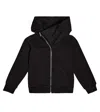 Rick Owens Hoodie Mountain Aus Baumwoll-jersey In Black