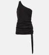 Rick Owens Athena One-shoulder Top - Women's - Elastane/cupro In Black