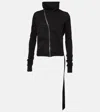 Rick Owens Mountain Sweat Cotton Jacket In Black