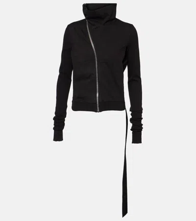 Rick Owens Mountain Sweat Cotton Jacket In Black