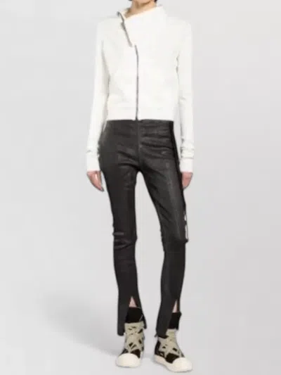 Rick Owens Mountain Sweatshirt Jacket Long Sleeve Style In White