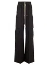 Rick Owens Multi-pocket Cargo Trousers Jackets Black In Black
