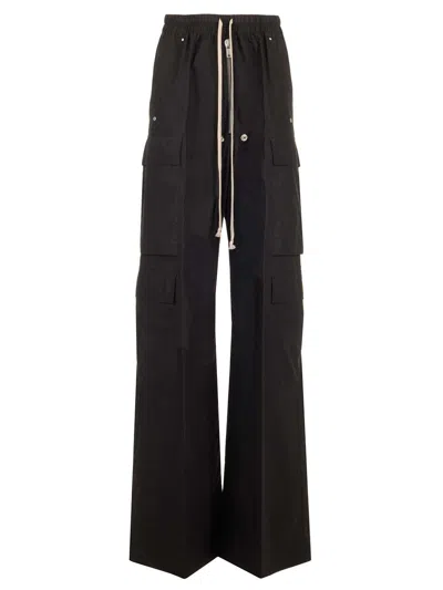 Rick Owens Multi-pocket Cargo Trousers Jackets Black