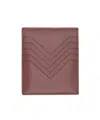 Rick Owens Pink Concordians Square Card Holder In Brown