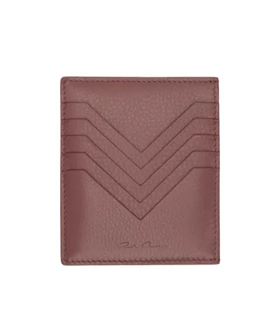 Rick Owens Multi-slot Card Holder In Brown