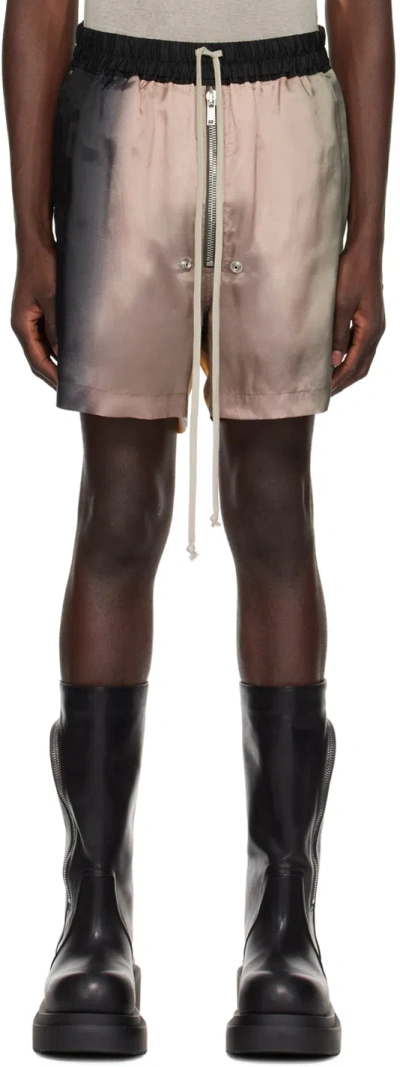 Rick Owens Multicolor Bela Shorts In 100d Lido Degrade