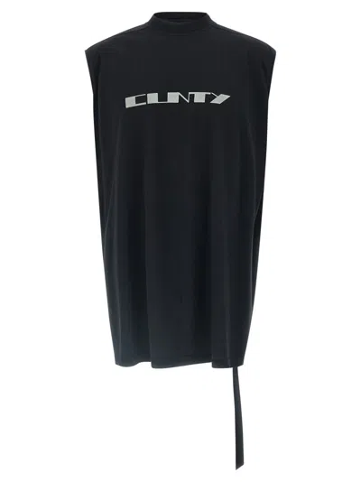 Rick Owens Multicolor Trap T Sleeveless T-shirt In Black