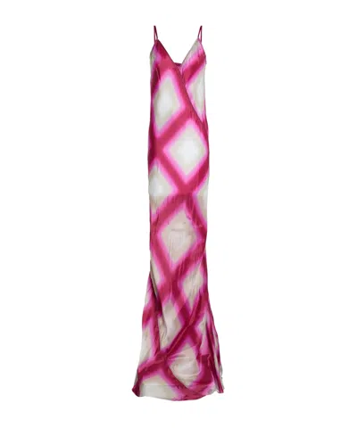 Rick Owens Multi-colored Satin Gown