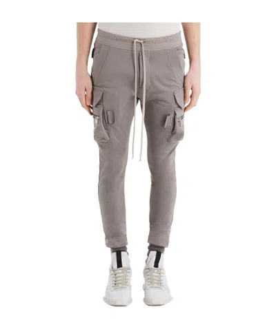 Rick Owens Multi-pocket Track Pants In Gray