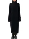 Rick Owens Long Coat Structured Back Vent In Black