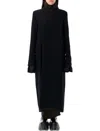 Rick Owens Long Coat Structured Back Vent In Black