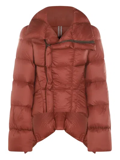 RICK OWENS NASKA ASYMMETRIC QUILTED JACKET