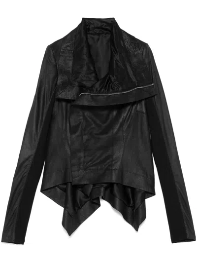 Rick Owens Naska Biker Jacket In Black