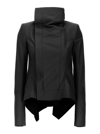 Rick Owens Naska Biker Jacket In Black