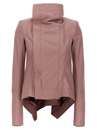 Rick Owens Naska Biker Jacket In Nude & Neutrals