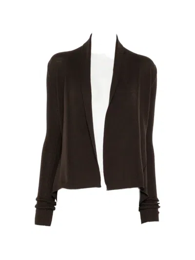 Rick Owens Naska Cardigan In Brown