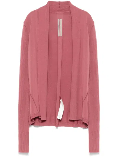 Rick Owens Naska Cardigan In Pink