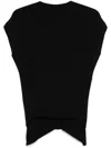 Rick Owens Edfu T Sleeveless Top In Black