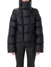 Rick Owens Womens Black Naska Asymmetric Padded Jacket In Black