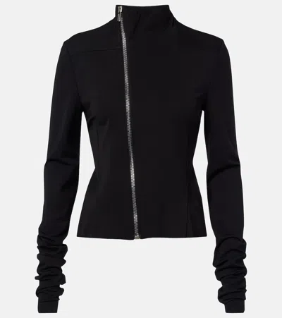 Rick Owens Naska Gary Biker Jacket In Black