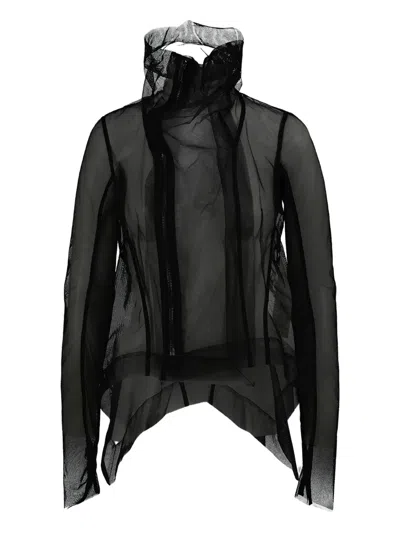 Rick Owens Naska Tulle Biker Jacket In Multi