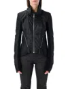 Rick Owens Tailored Leather Biker Jacket Zipper In Black