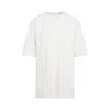 Rick Owens Natural White Cotton Jumbo Short Sleeves T-shirt In Red