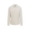 Rick Owens Work Shirt With Buttoned Cuffs And Chest Pockets In White