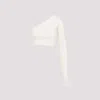 Rick Owens Natural White Ziggy Cotton Top In Natural