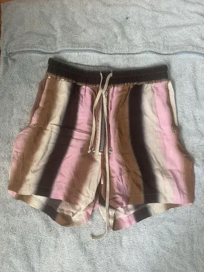 Pre-owned Rick Owens Neapolitan Boxer Shorts In Multi