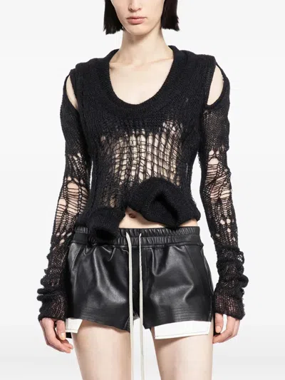 RICK OWENS NET-KNIT SWEATER