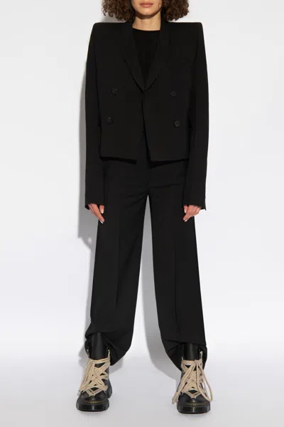 Rick Owens ‘neue' Wool Blazer In Black