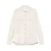 Rick Owens Off-white Hollywood Outershirt Leather Overshirt